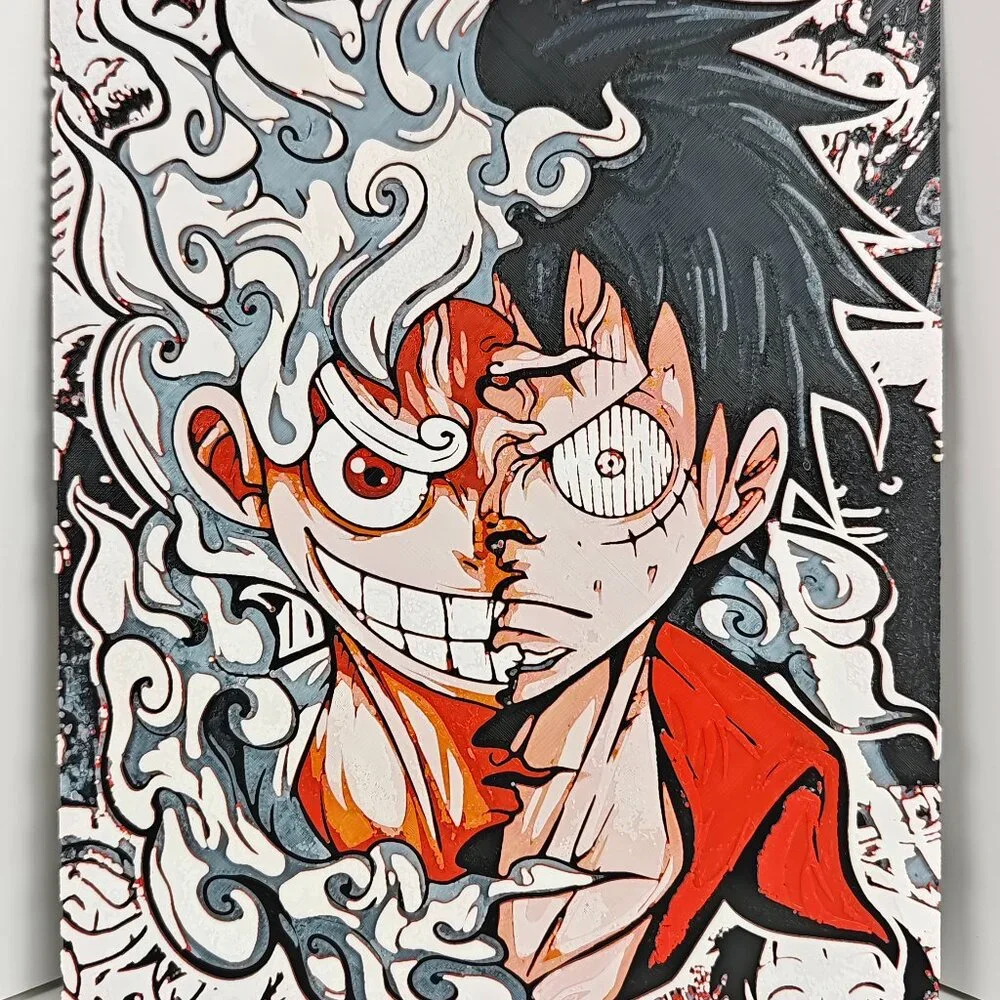 Monkey D. Luffy Nika Half Half One piece Hueforge - Picture 1 of 2